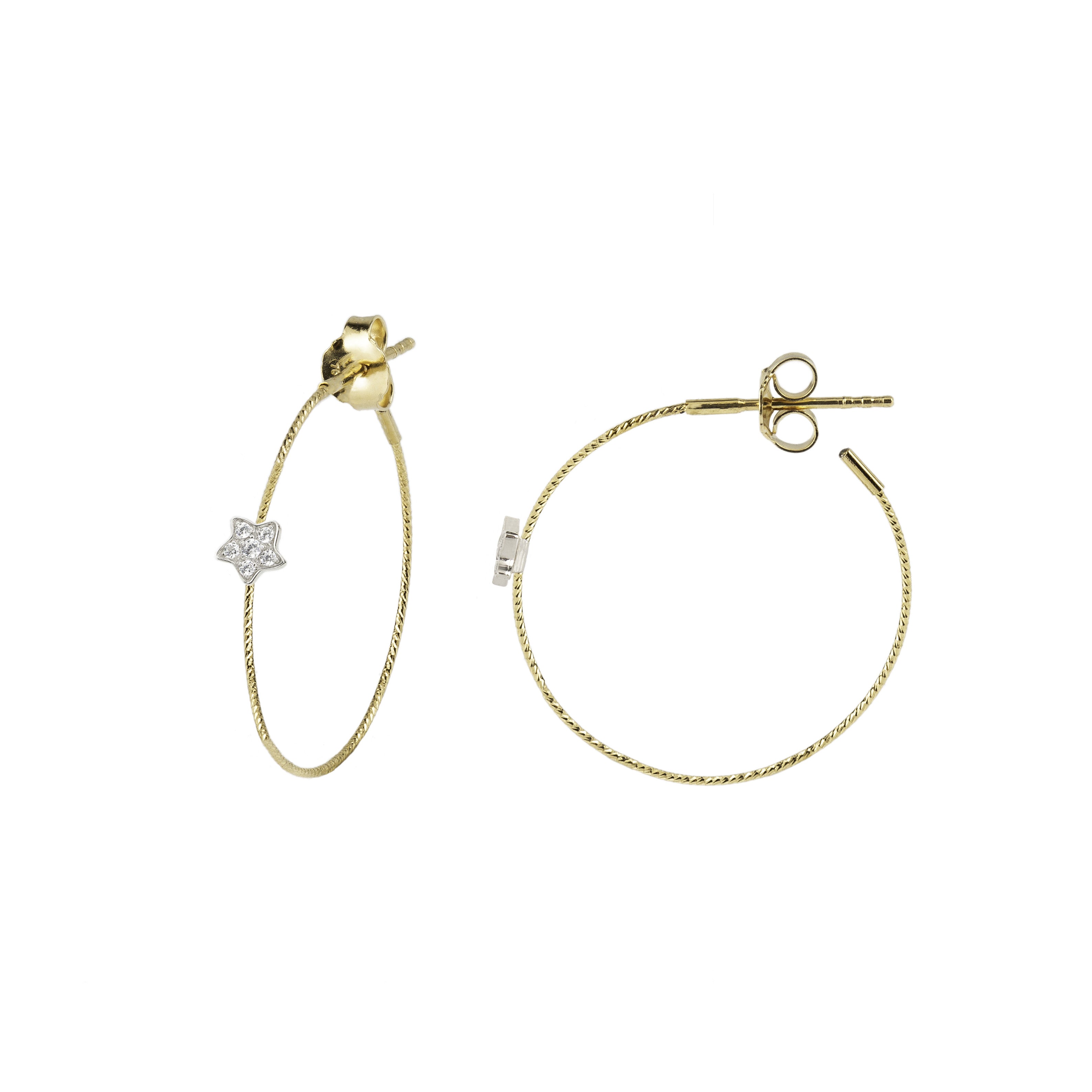 STAR earrings ø 2,5 cm