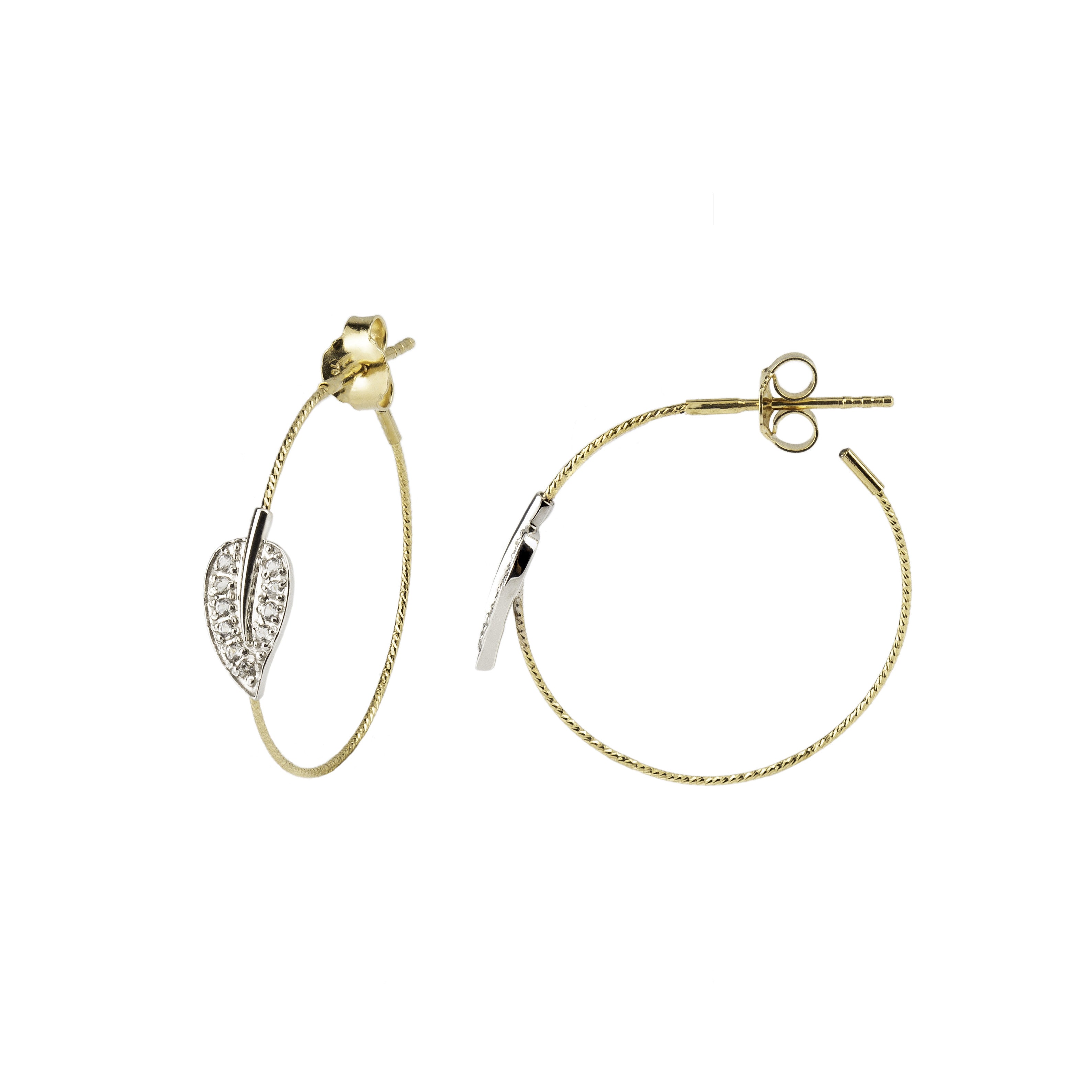 LEAVES earrings ø 2,5 cm