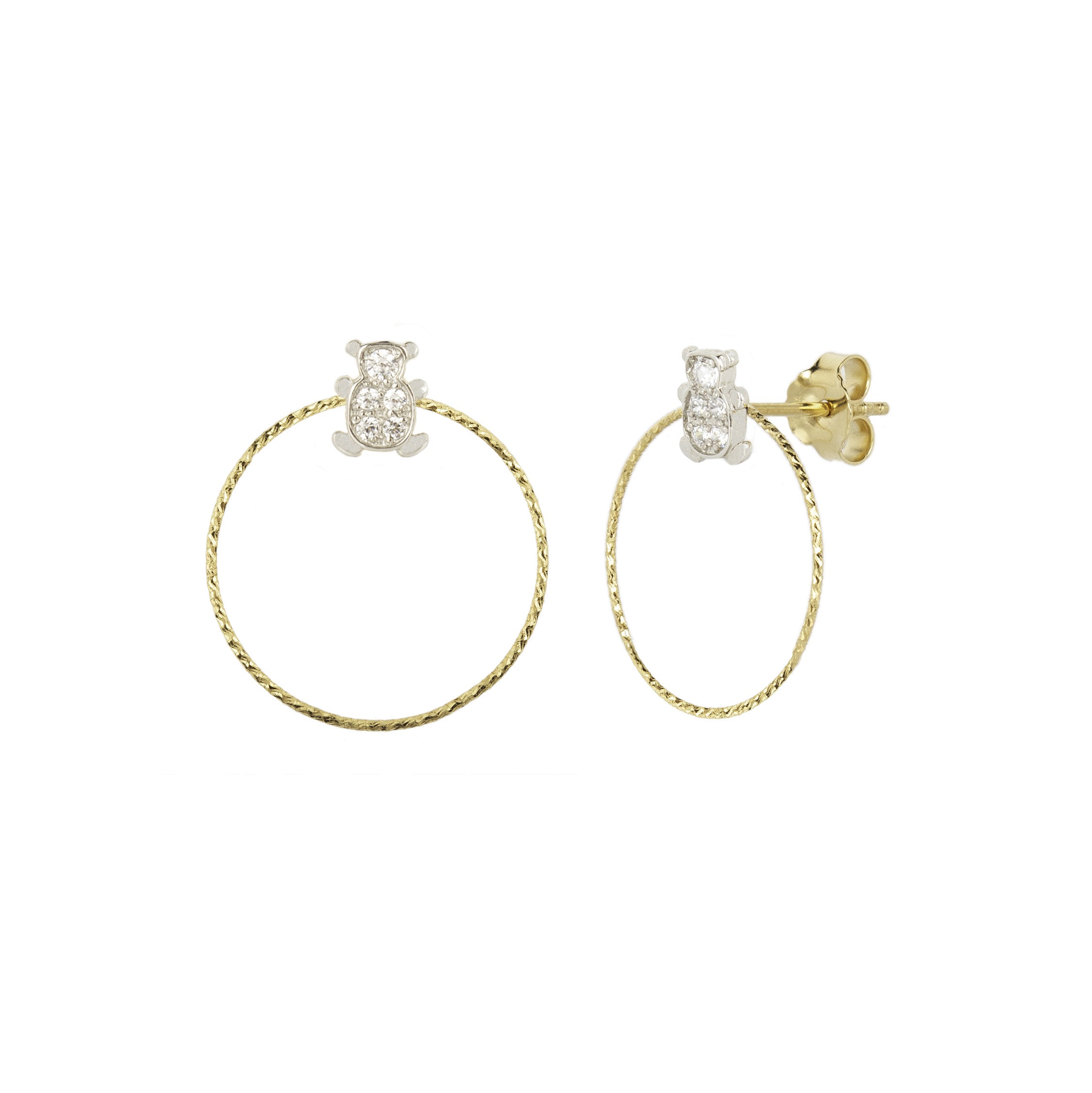 TEDDY earrings ø 2 cm