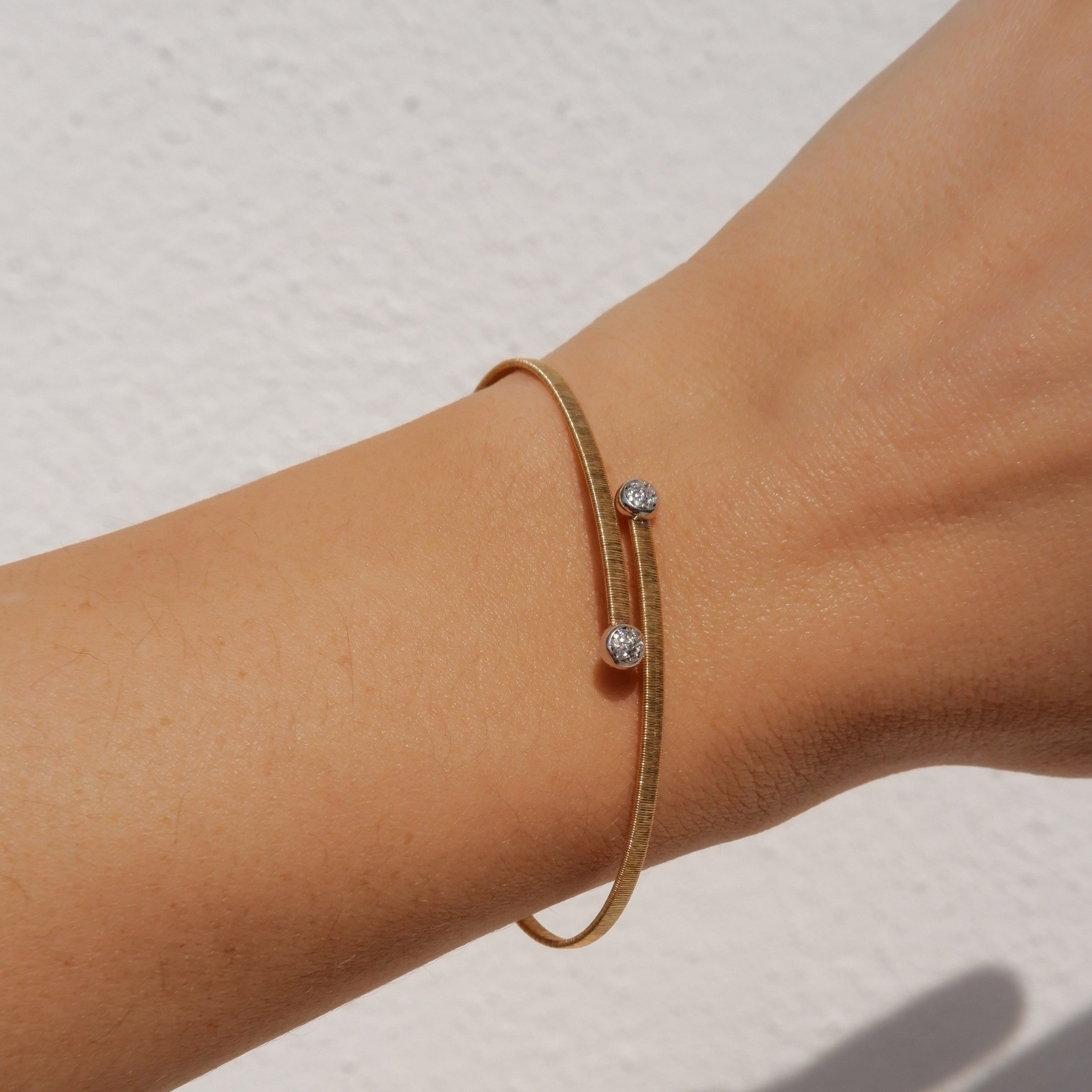 AURA bracelet 1 row ROUND PAVÈ