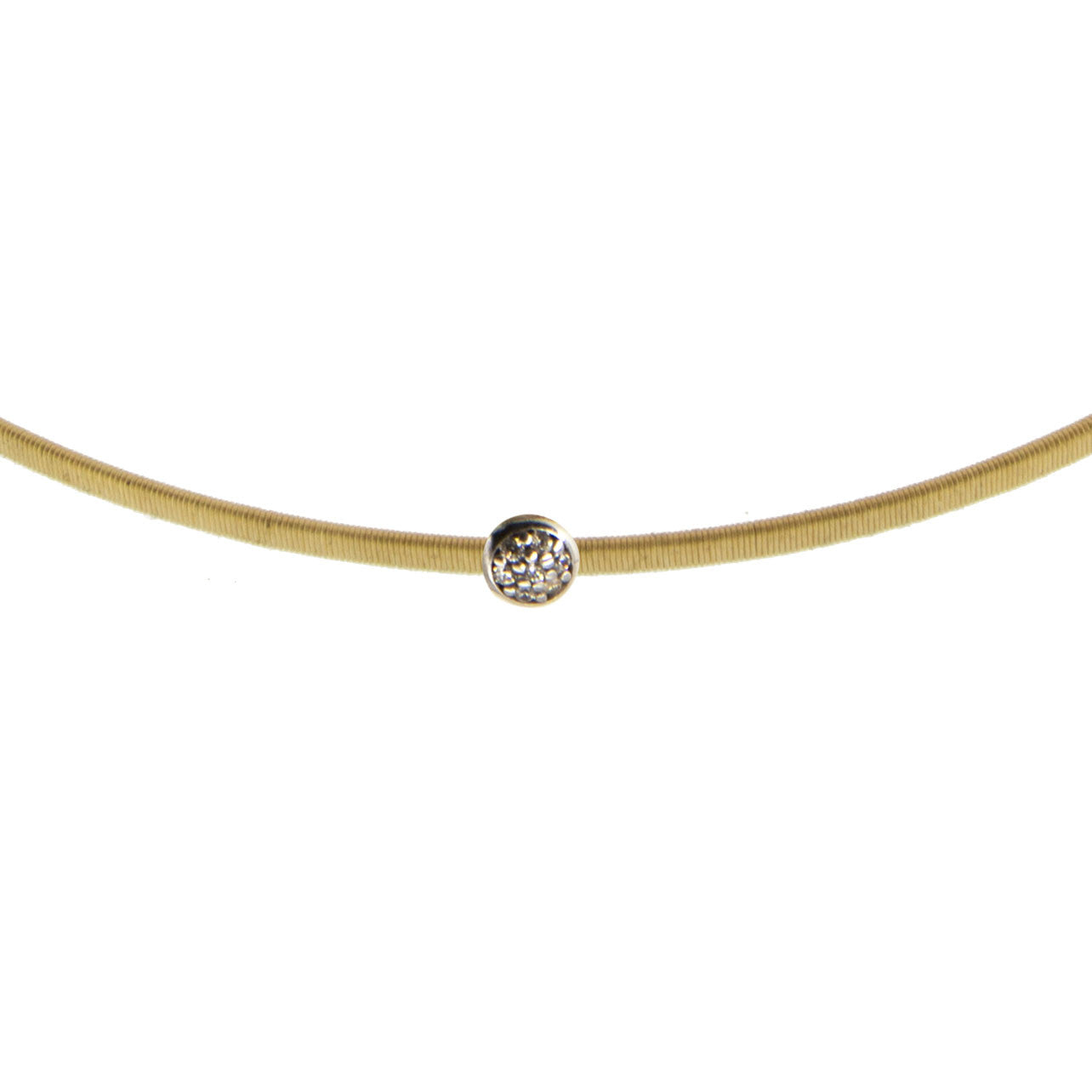 AURA necklace ROUND PAVÈ