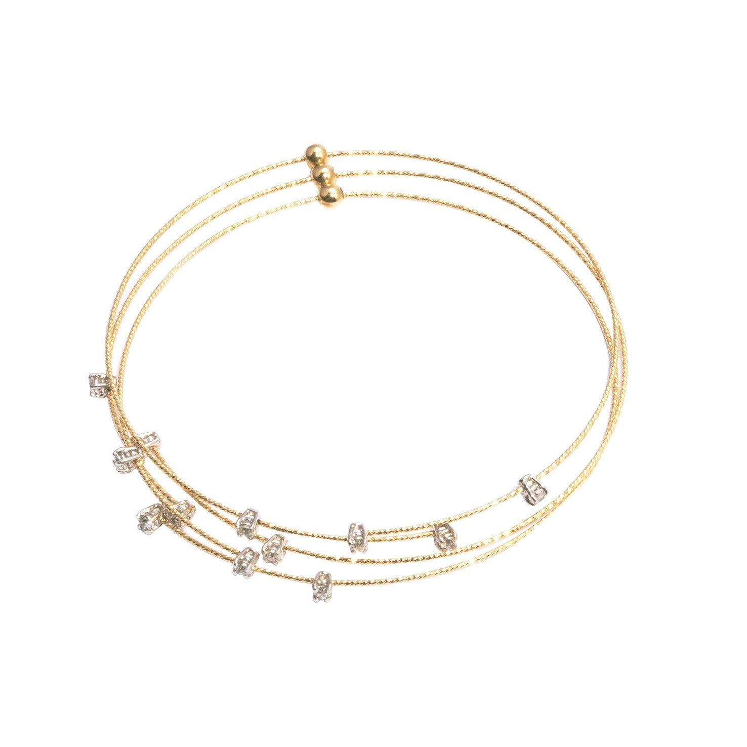 SILENZIO bracelet modular 3 rows