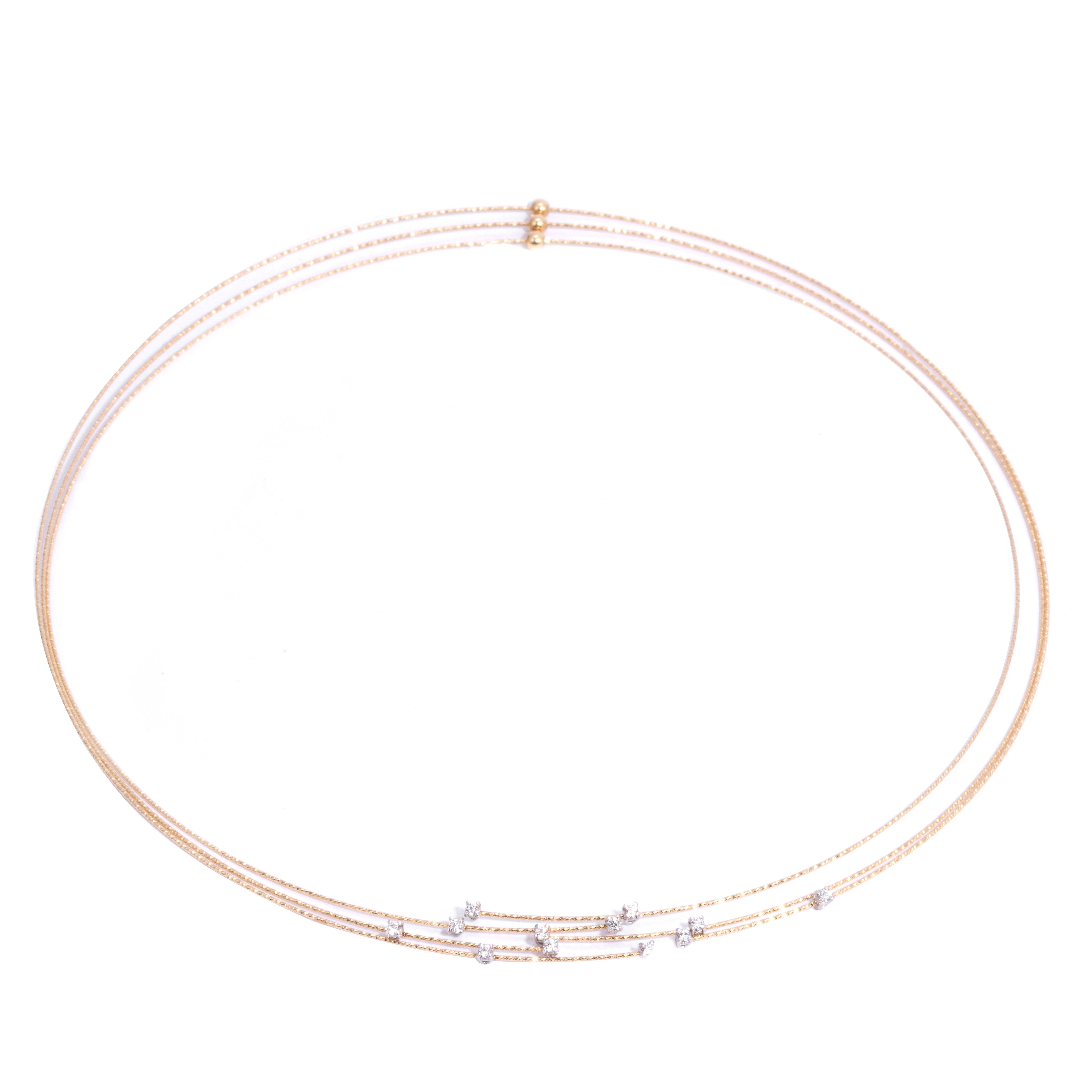 SILENZIO necklace modular 3 strands