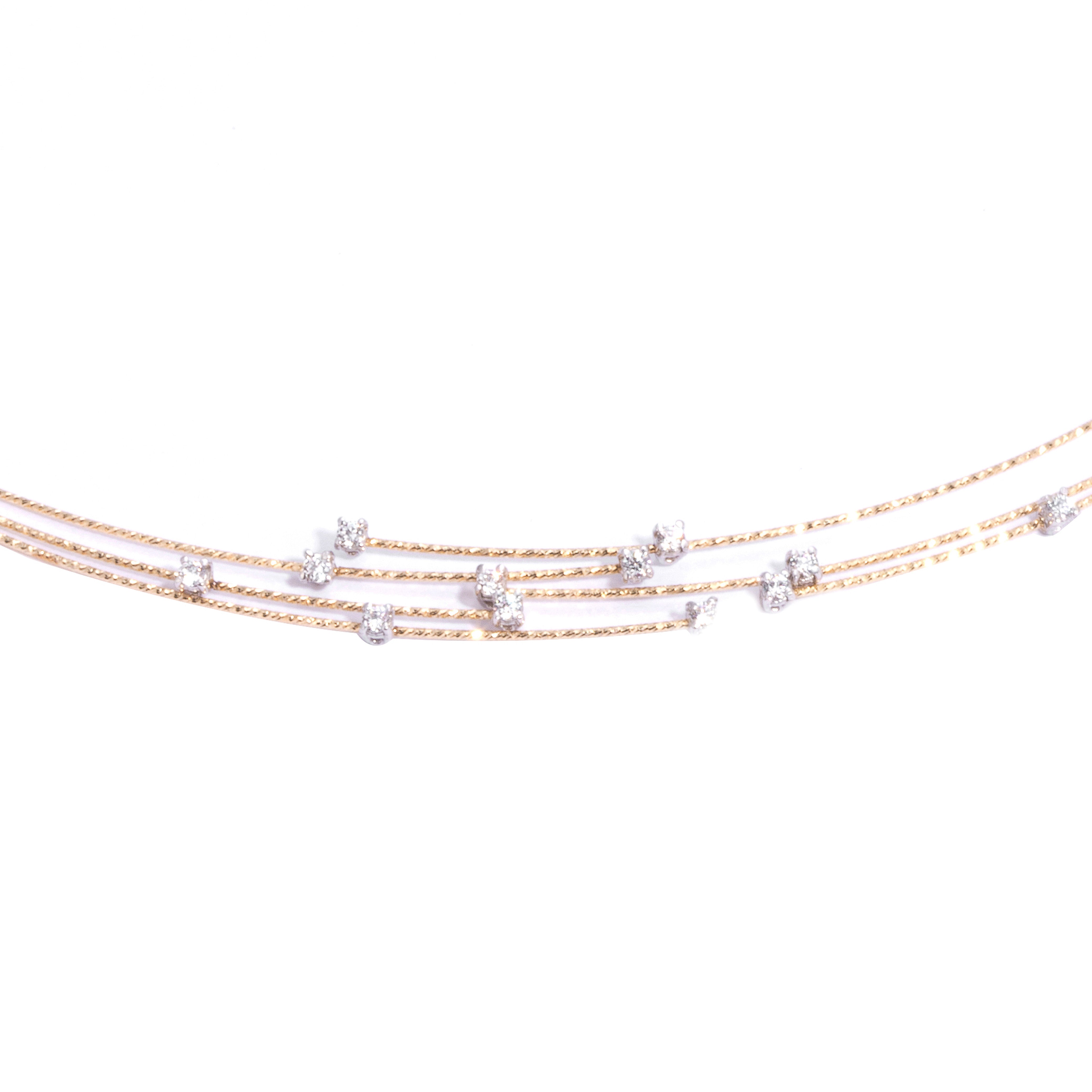 SILENZIO necklace modular 3 strands