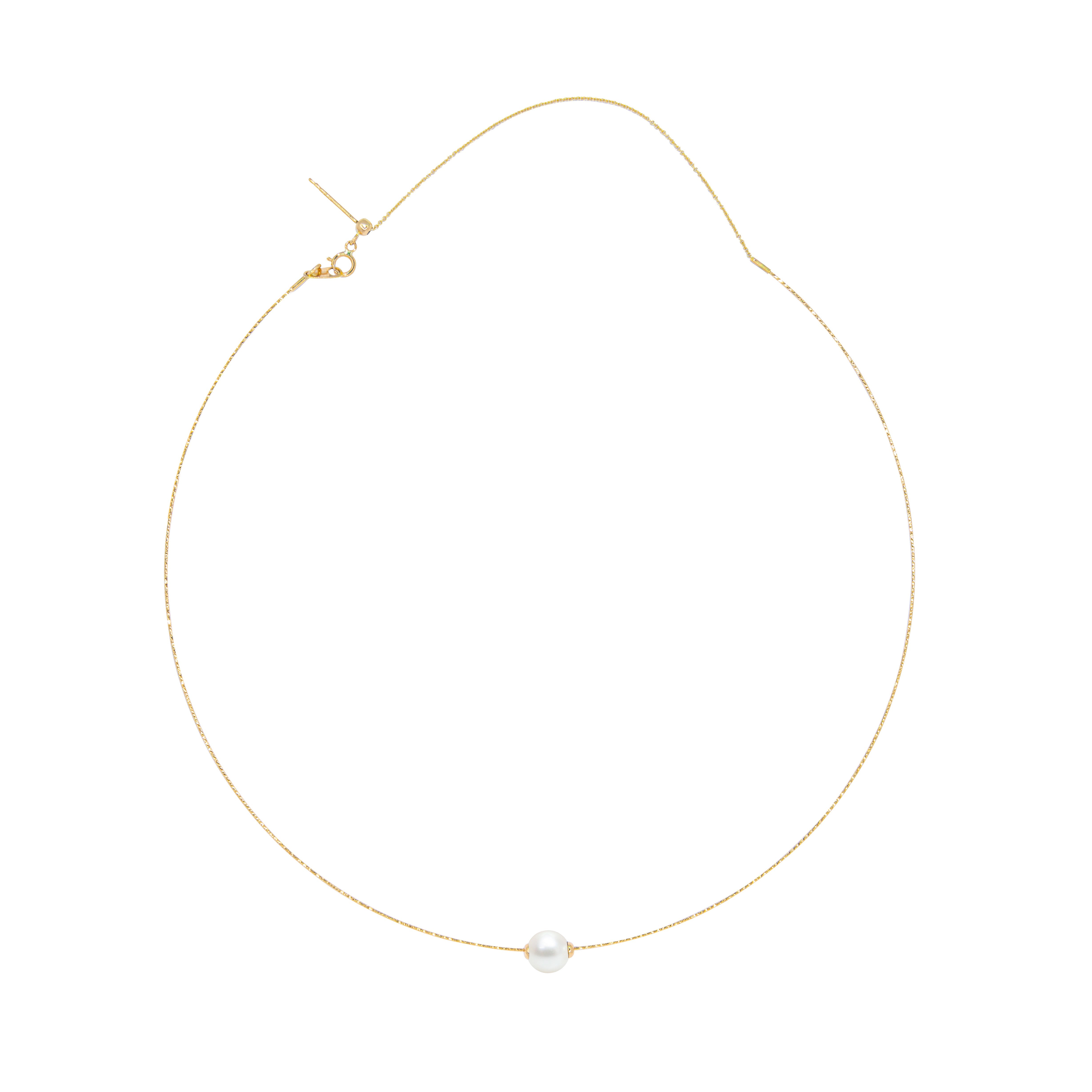 ALBA necklace 1 pearl (ø7 mm pearls)