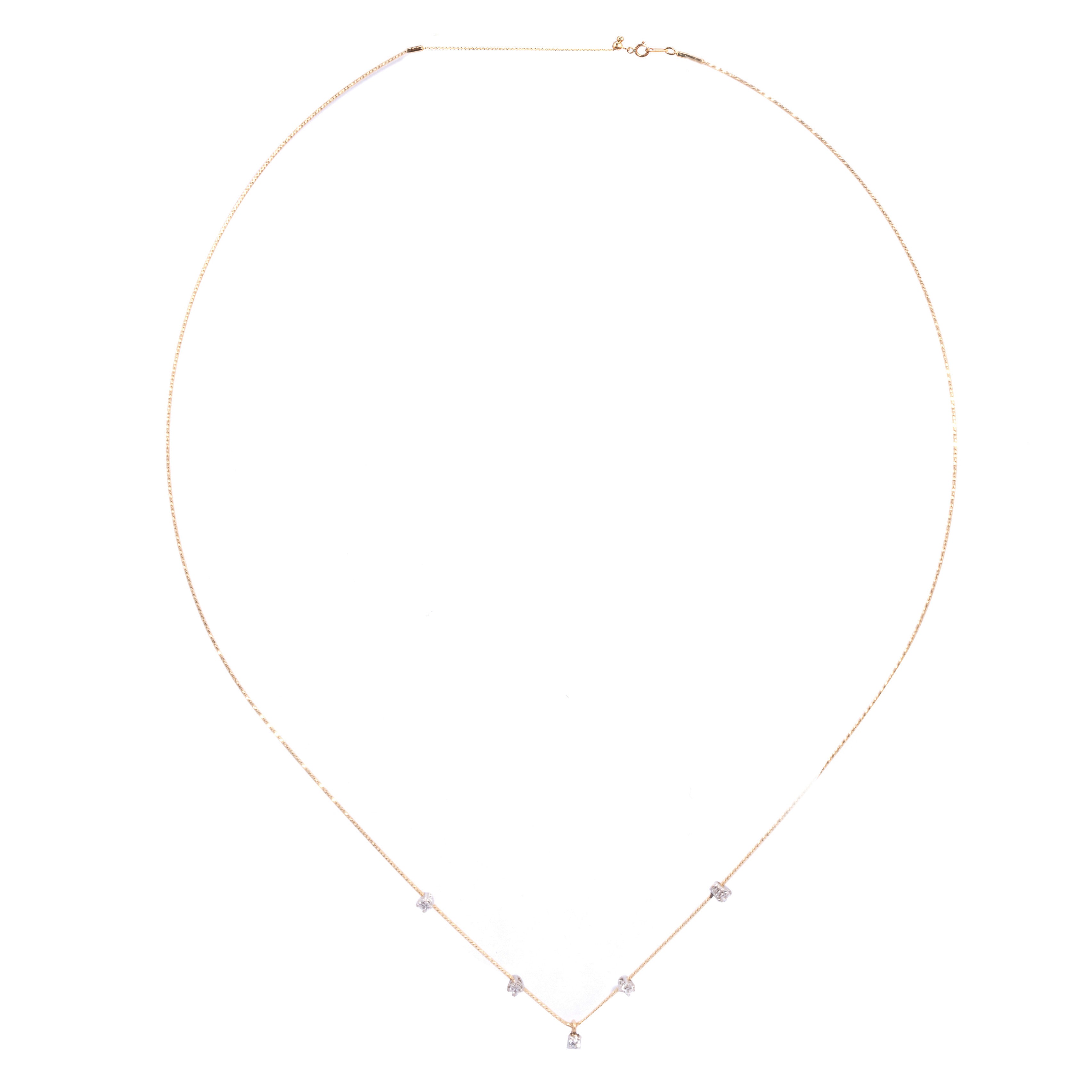 AFRODITE necklace 5 sparkle accents