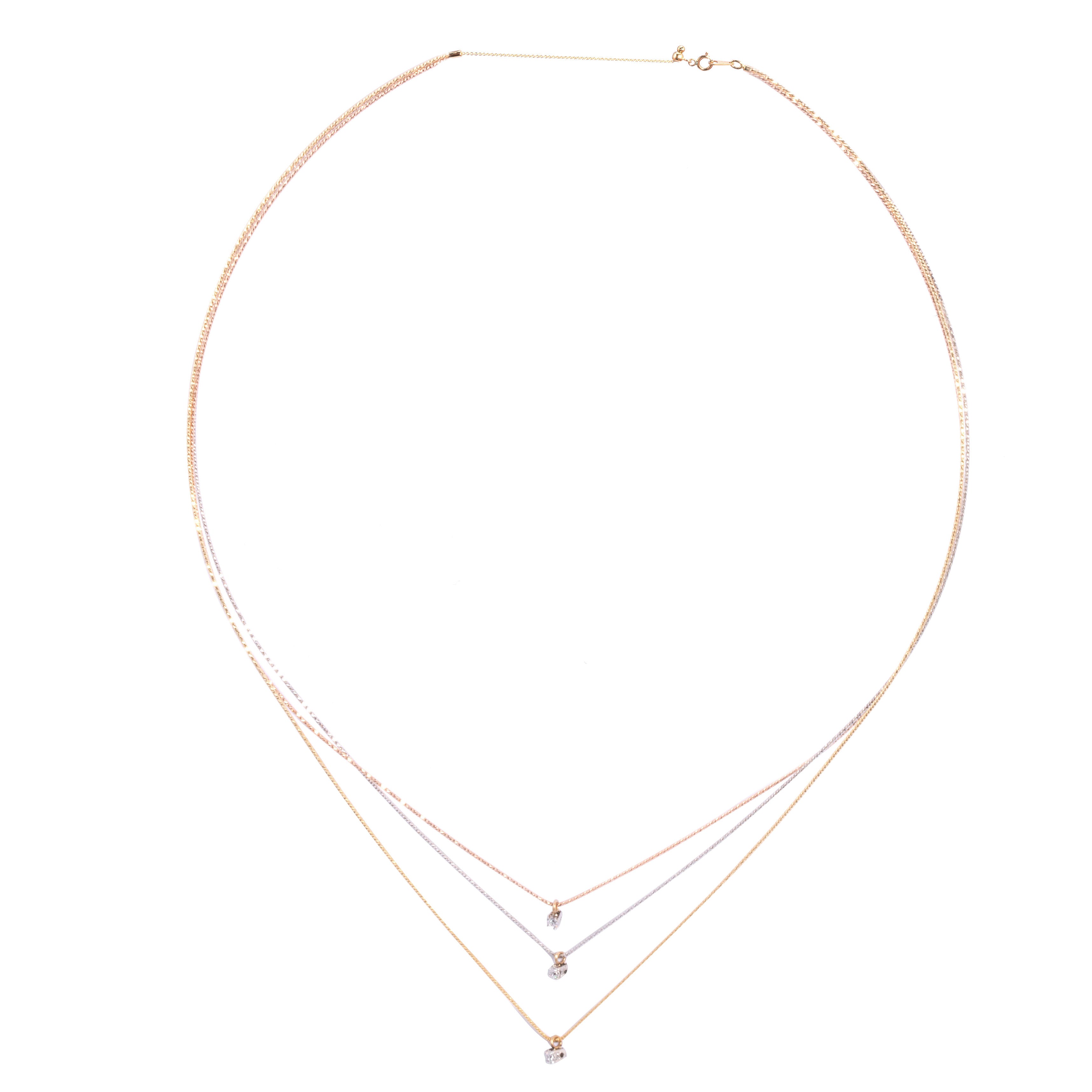 AFRODITE necklace 3 sparkle accents