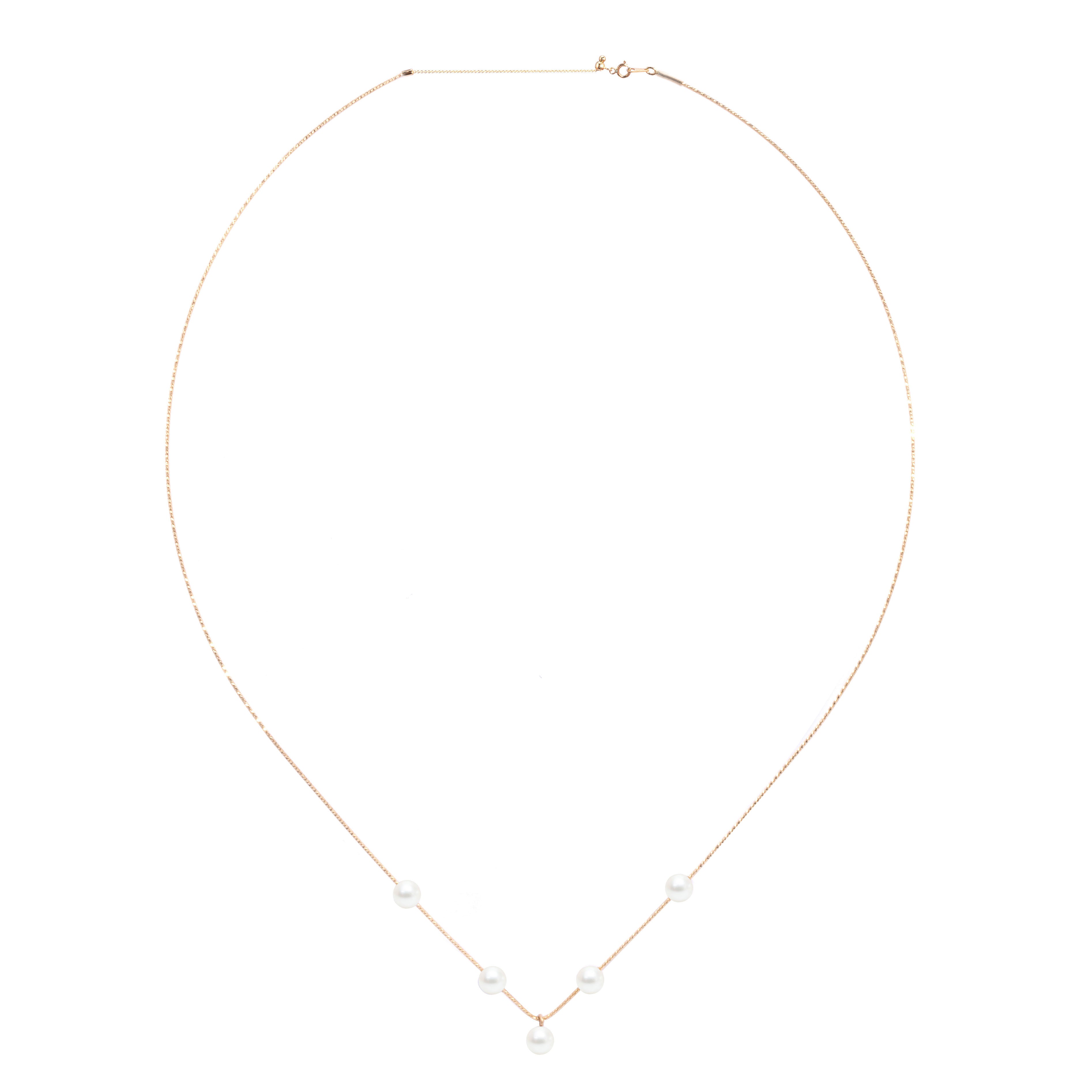 MIRA necklace 5 pearls