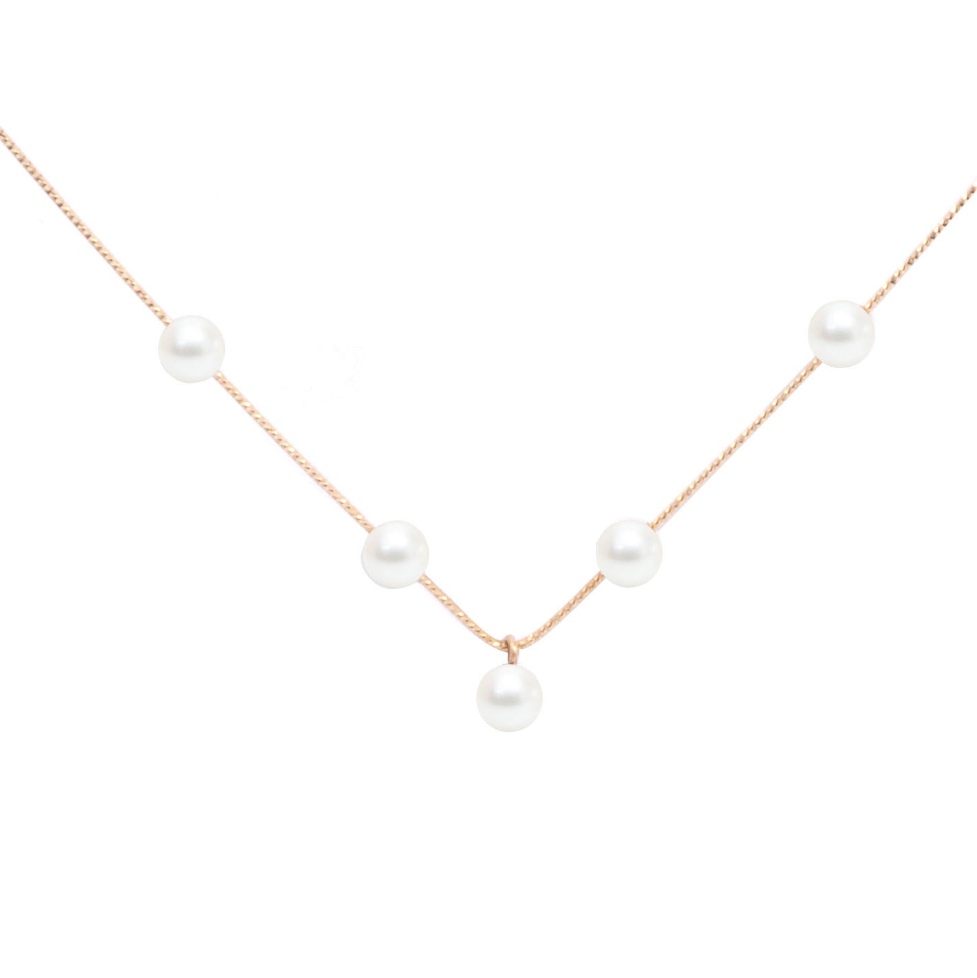 MIRA necklace 5 pearls