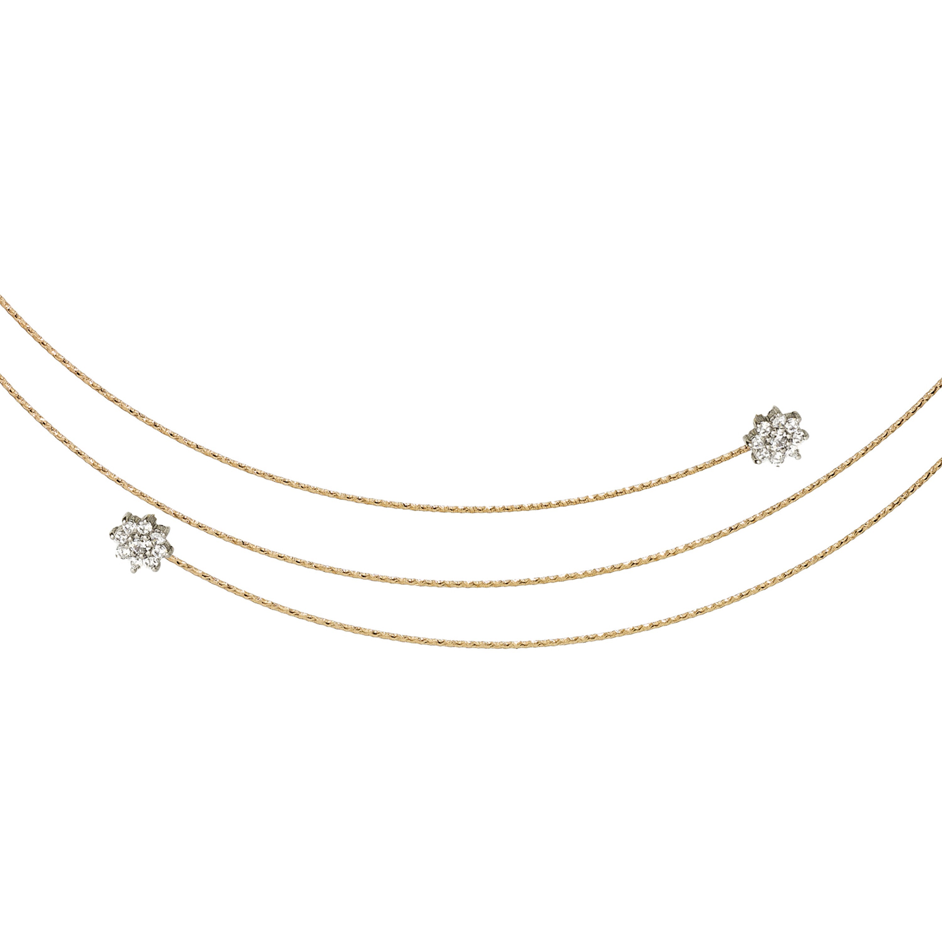 ROSE necklace 2 rows