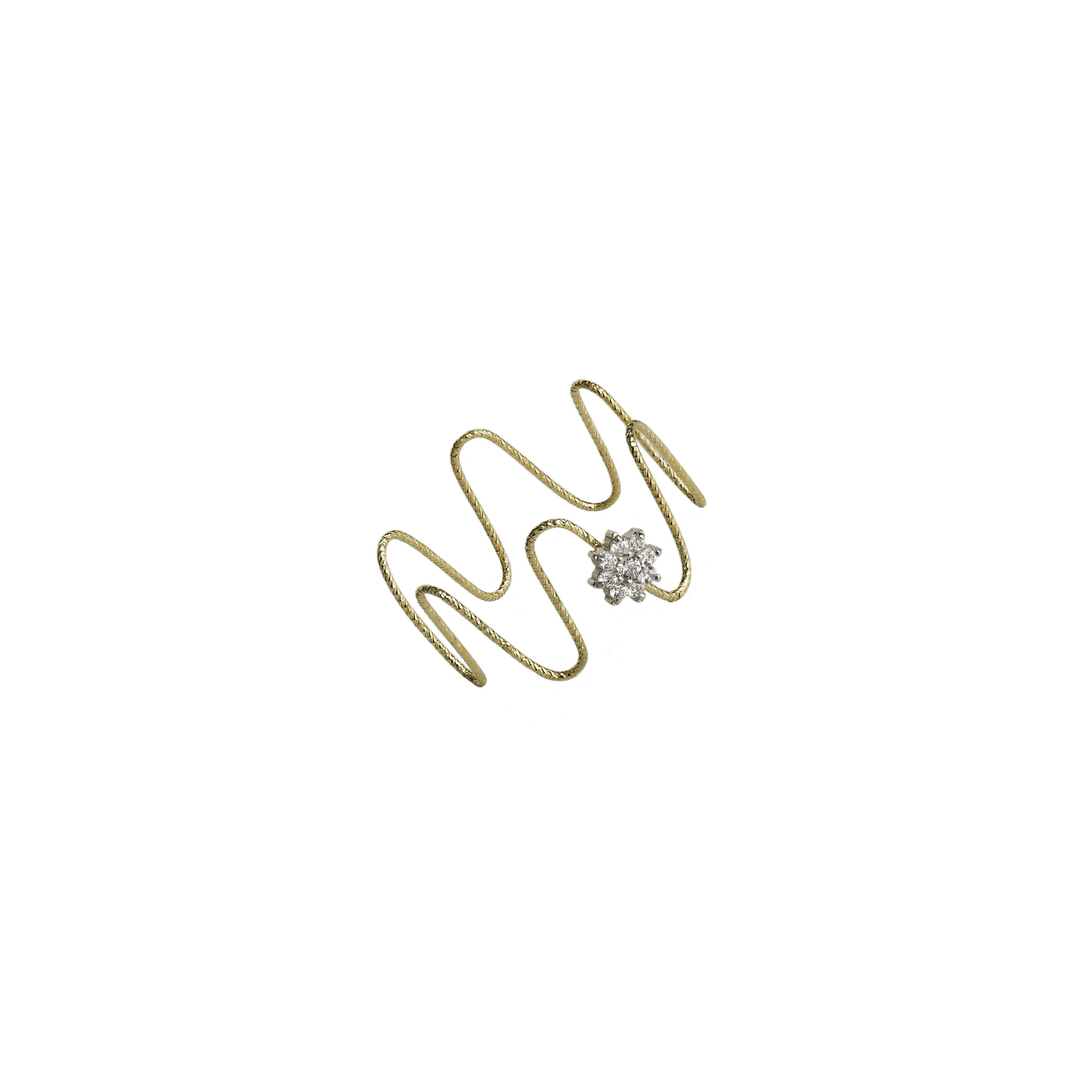 ROSE "WAVES" ring