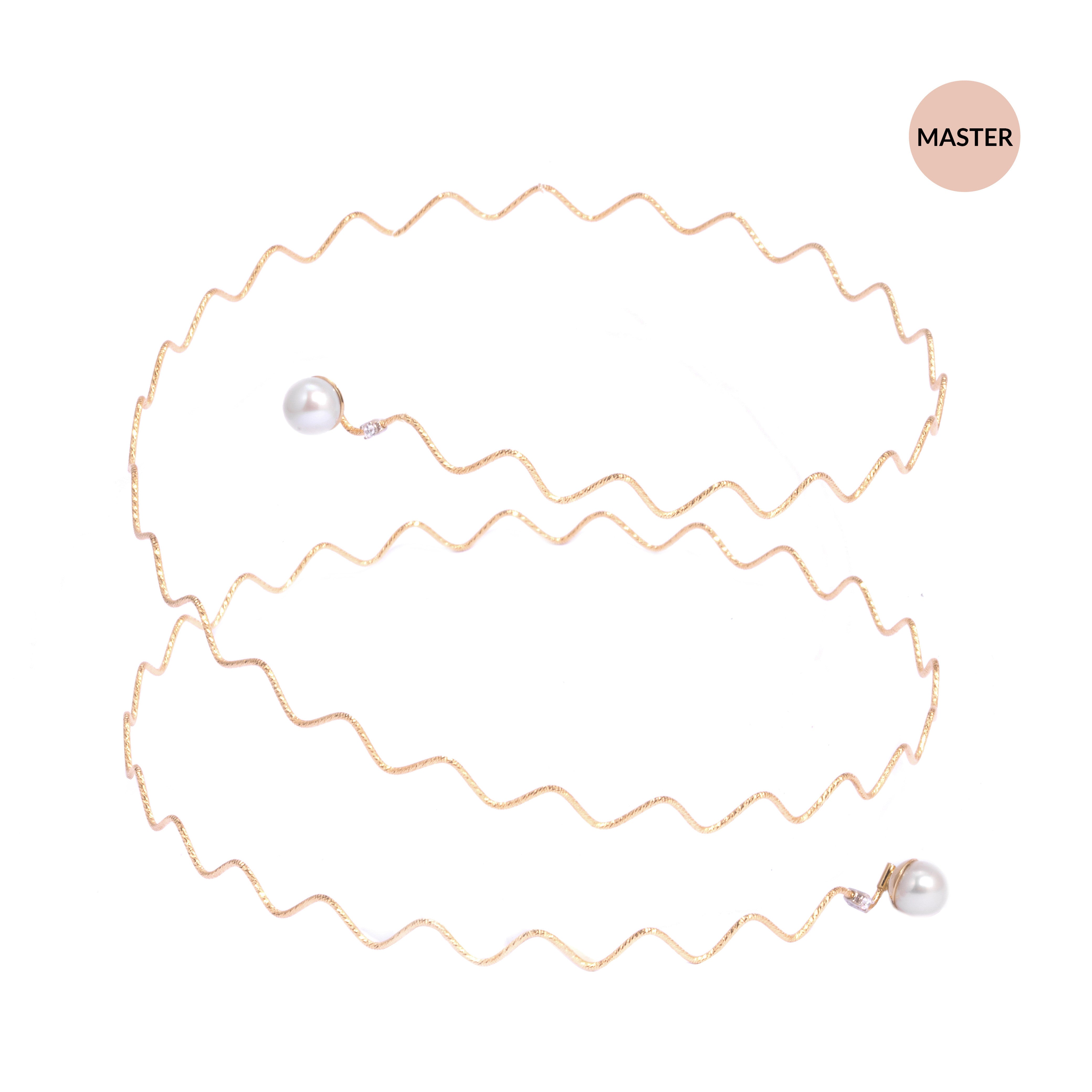 NAZARÈ "MASTER" necklace con pearls e sparkle accents