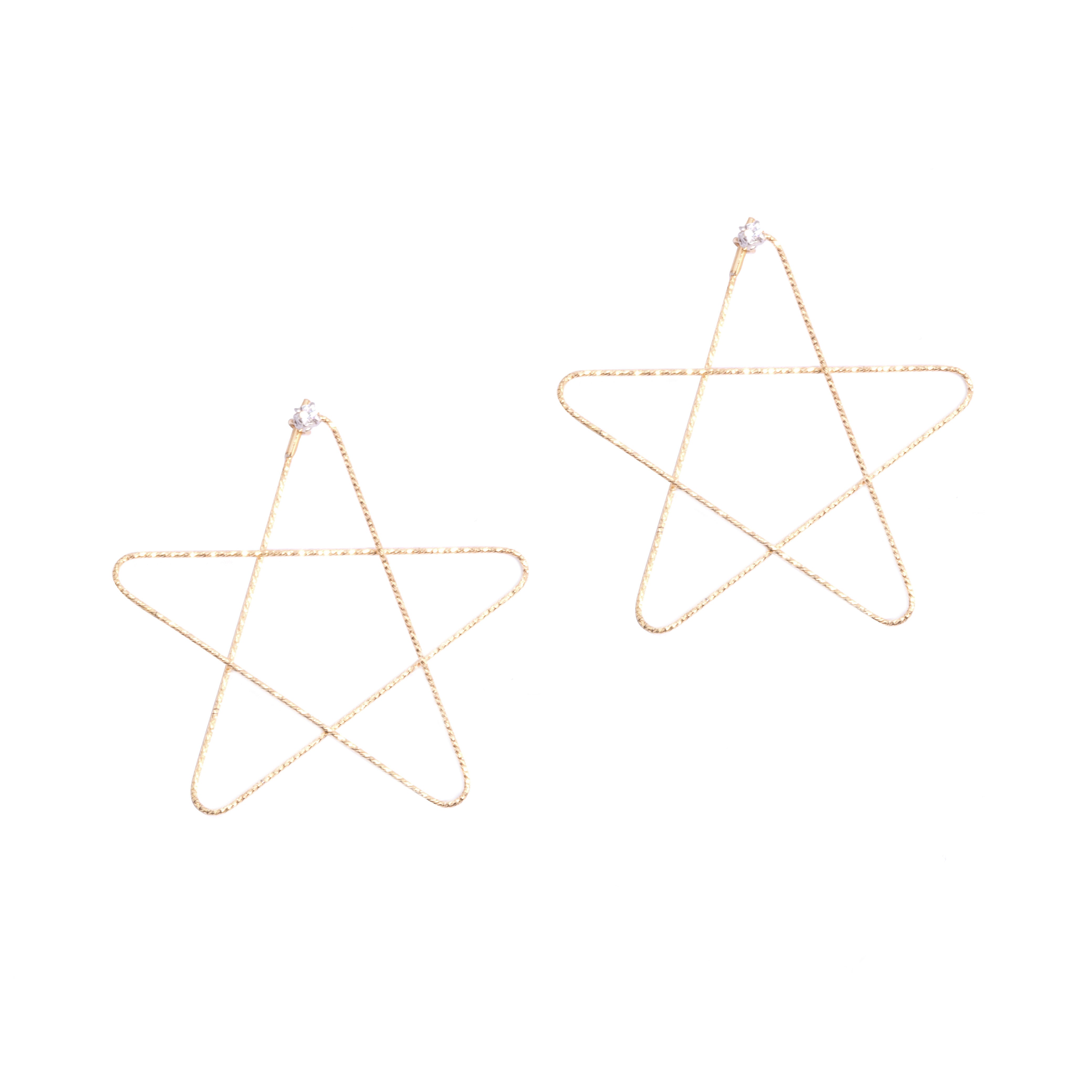 STELLA earrings 1 sparkle accent
