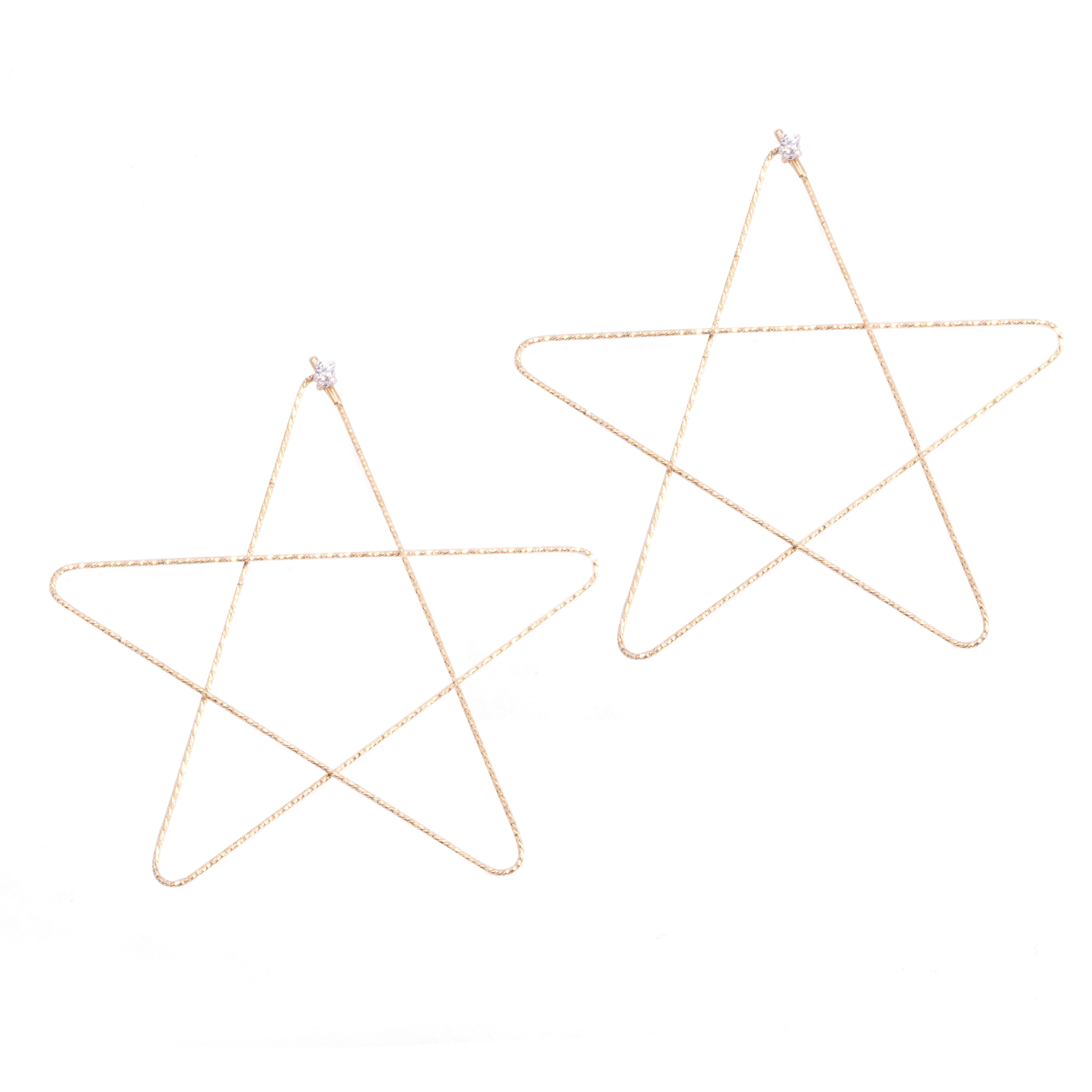 STELLA earrings 1 sparkle accent