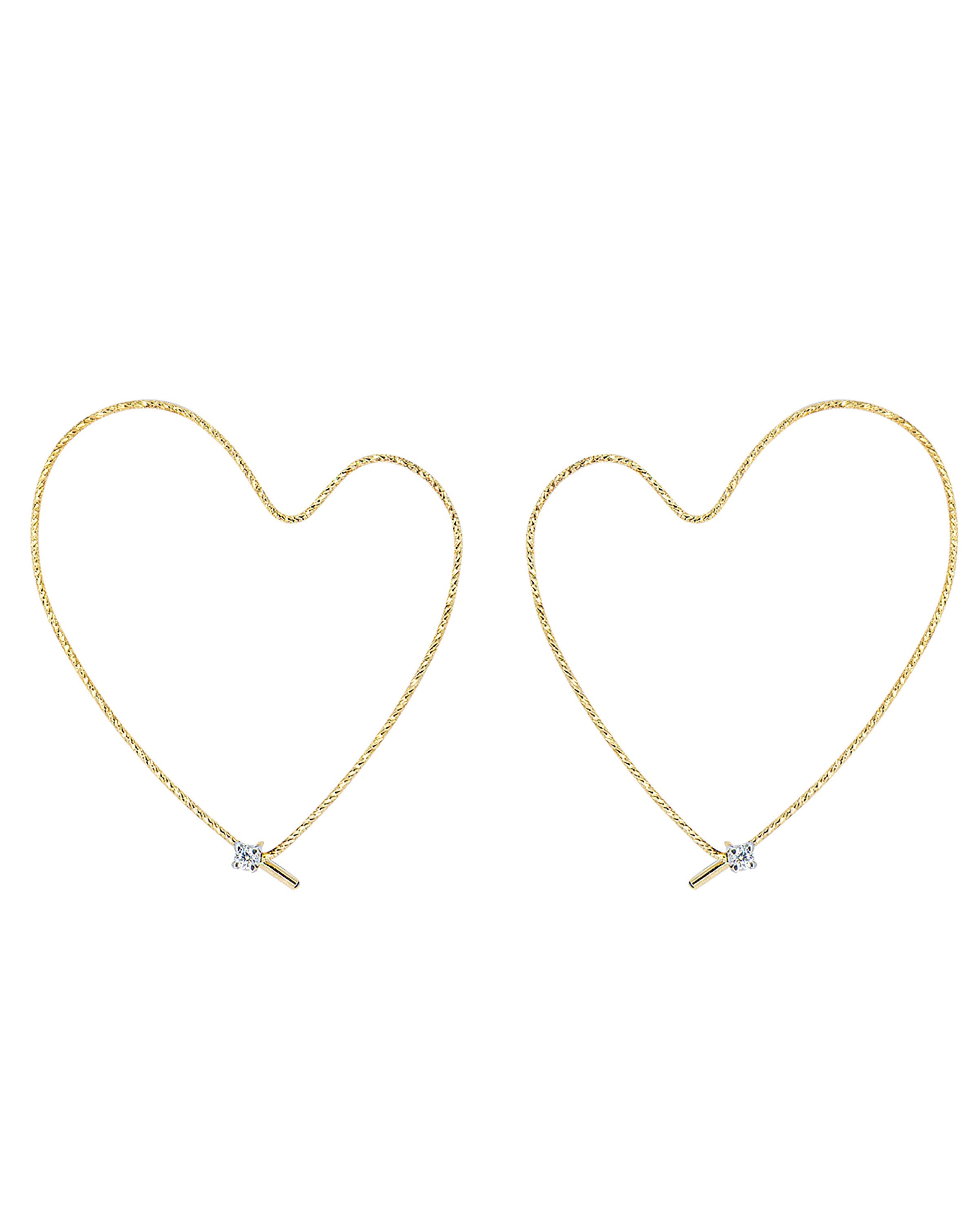 LOVE earrings sparkle accent