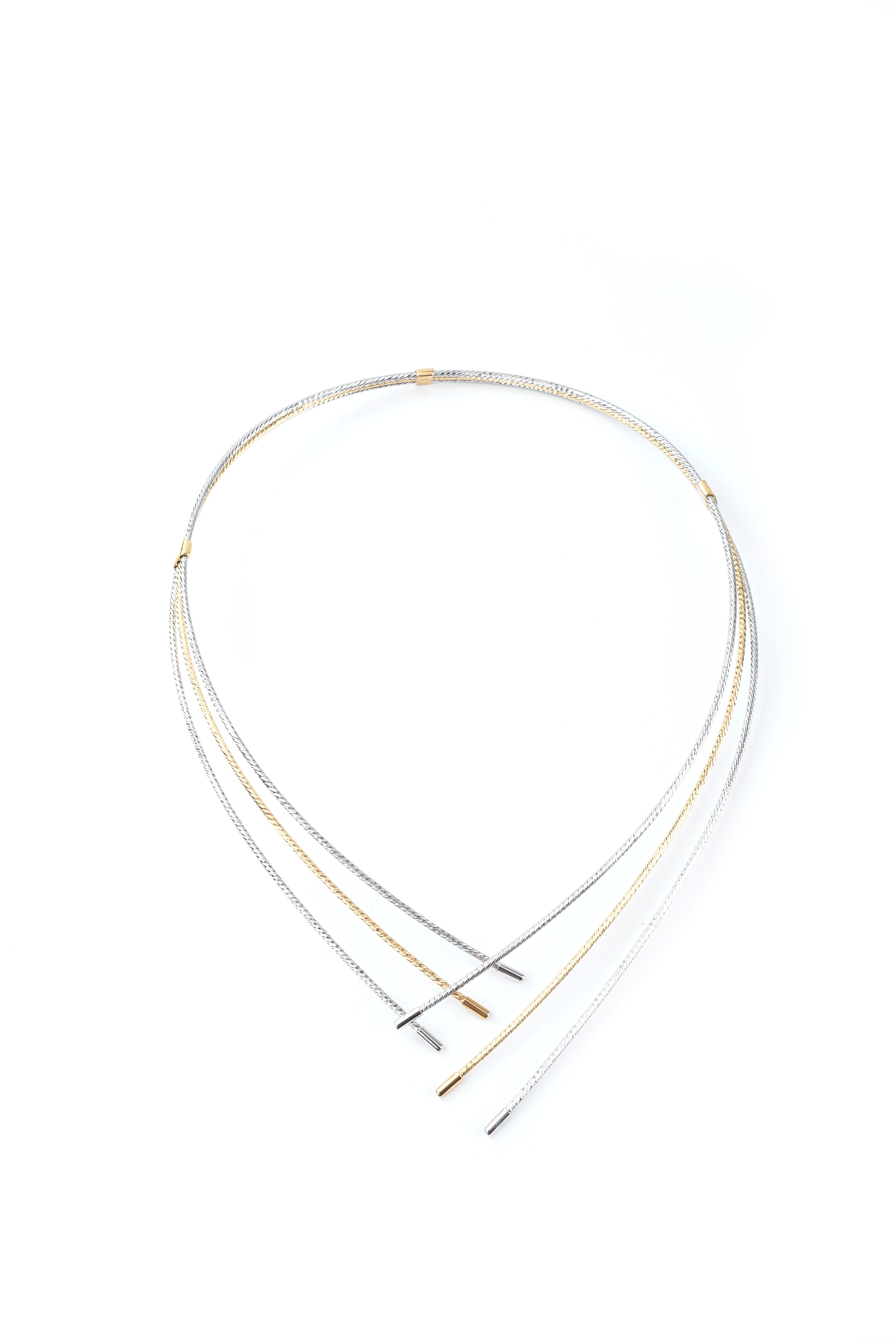 ATENA necklace 3 rows