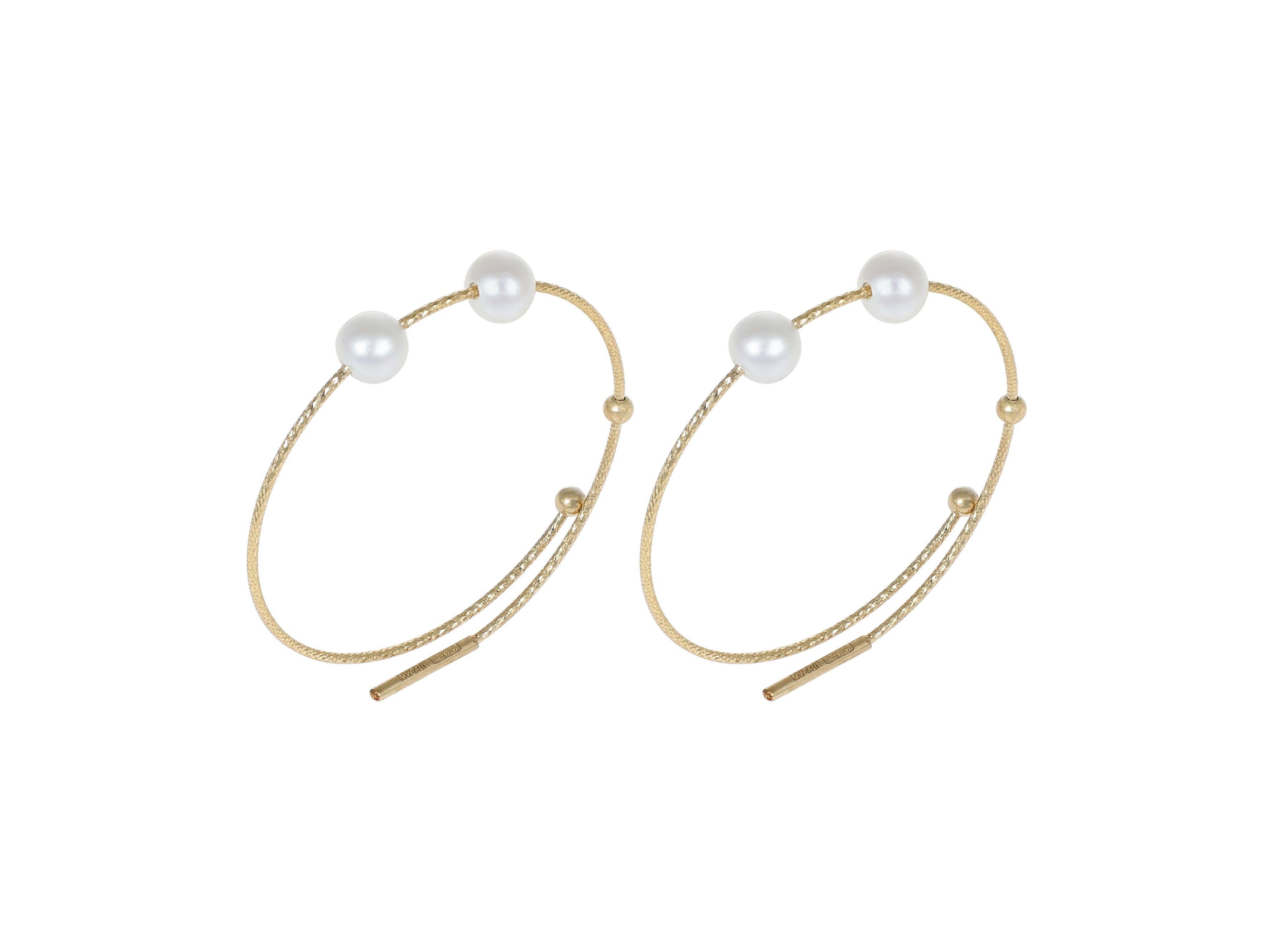 NEVE earrings (ø4 mm pearls)