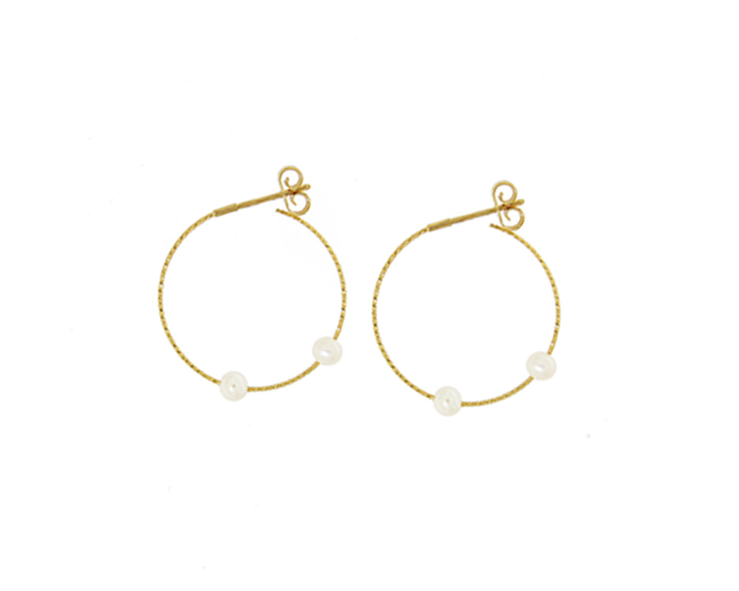 NEVE earrings FP (ø4 mm pearls)