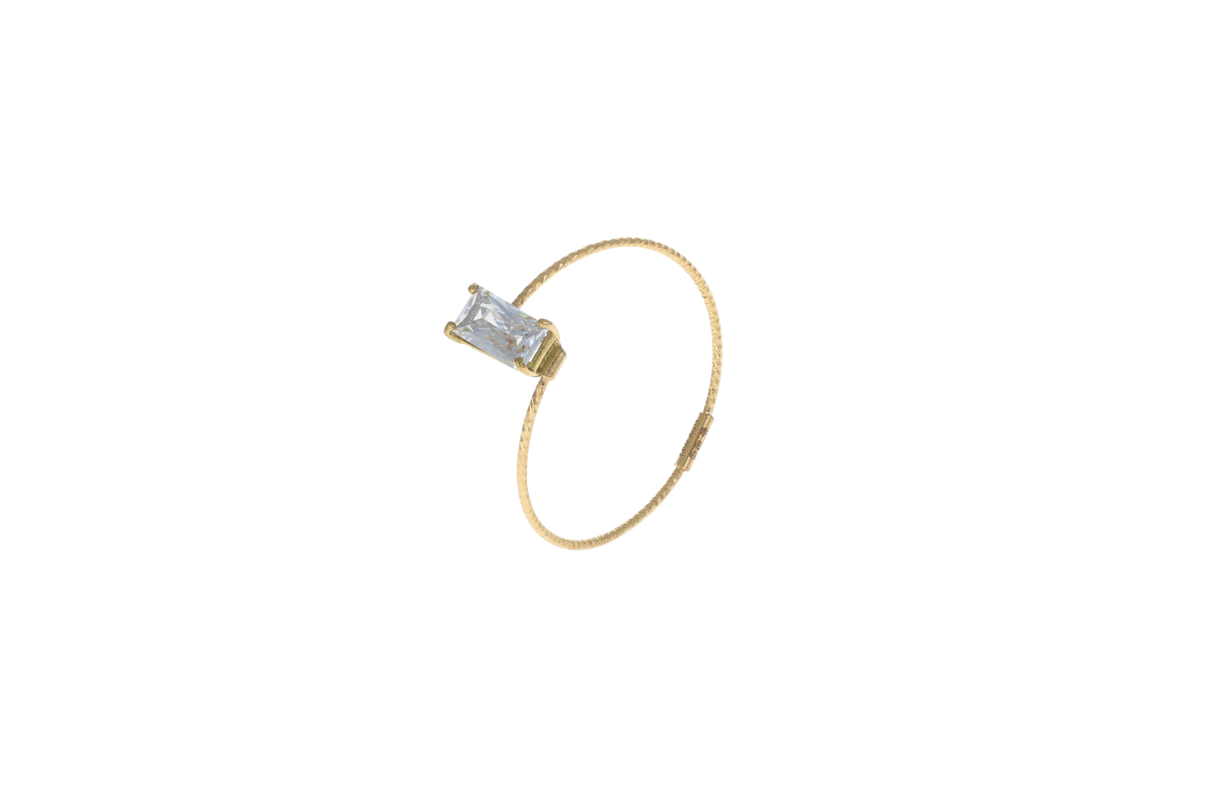 BAGUETTE ring 1 row