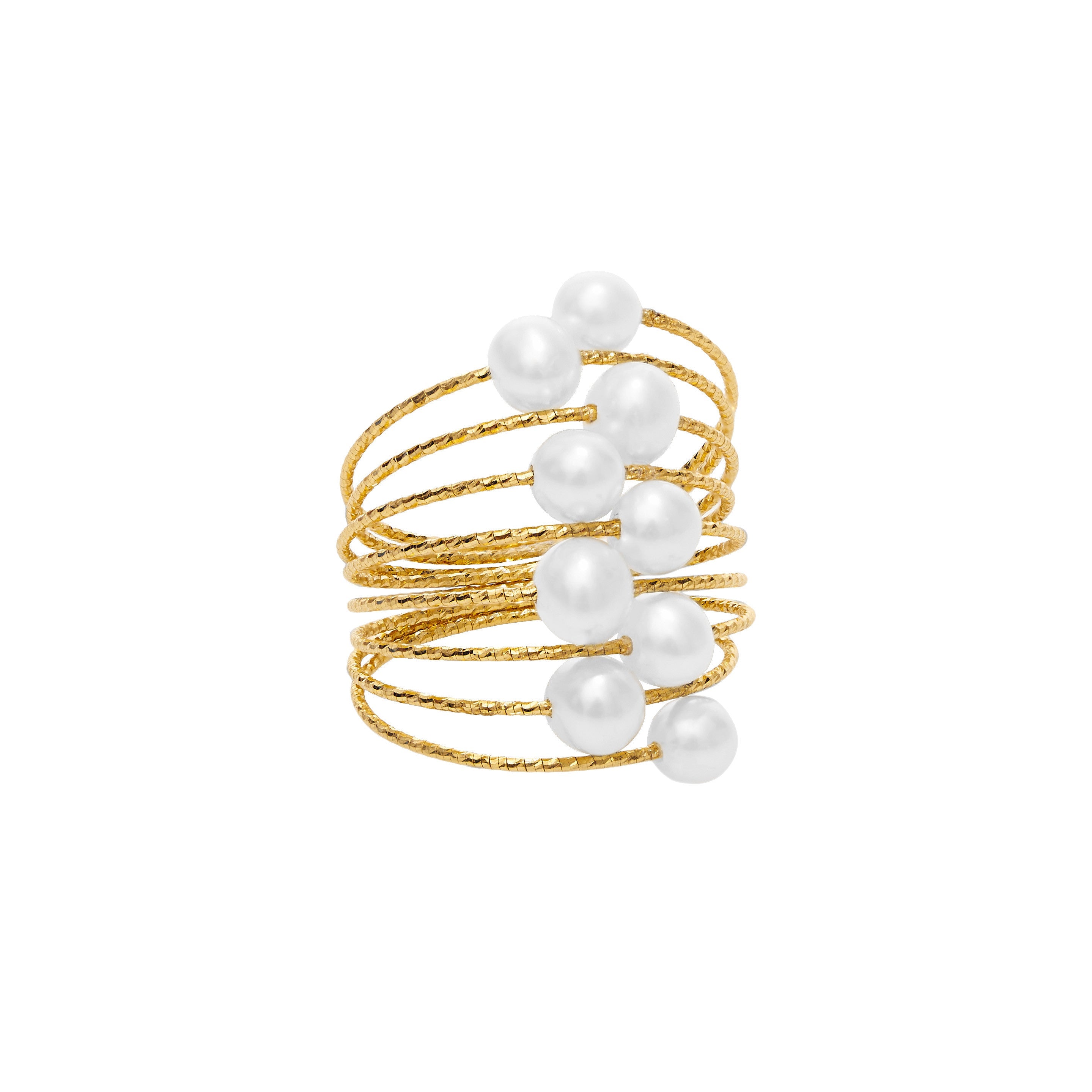 MAGICO ring (ø4 mm pearls)