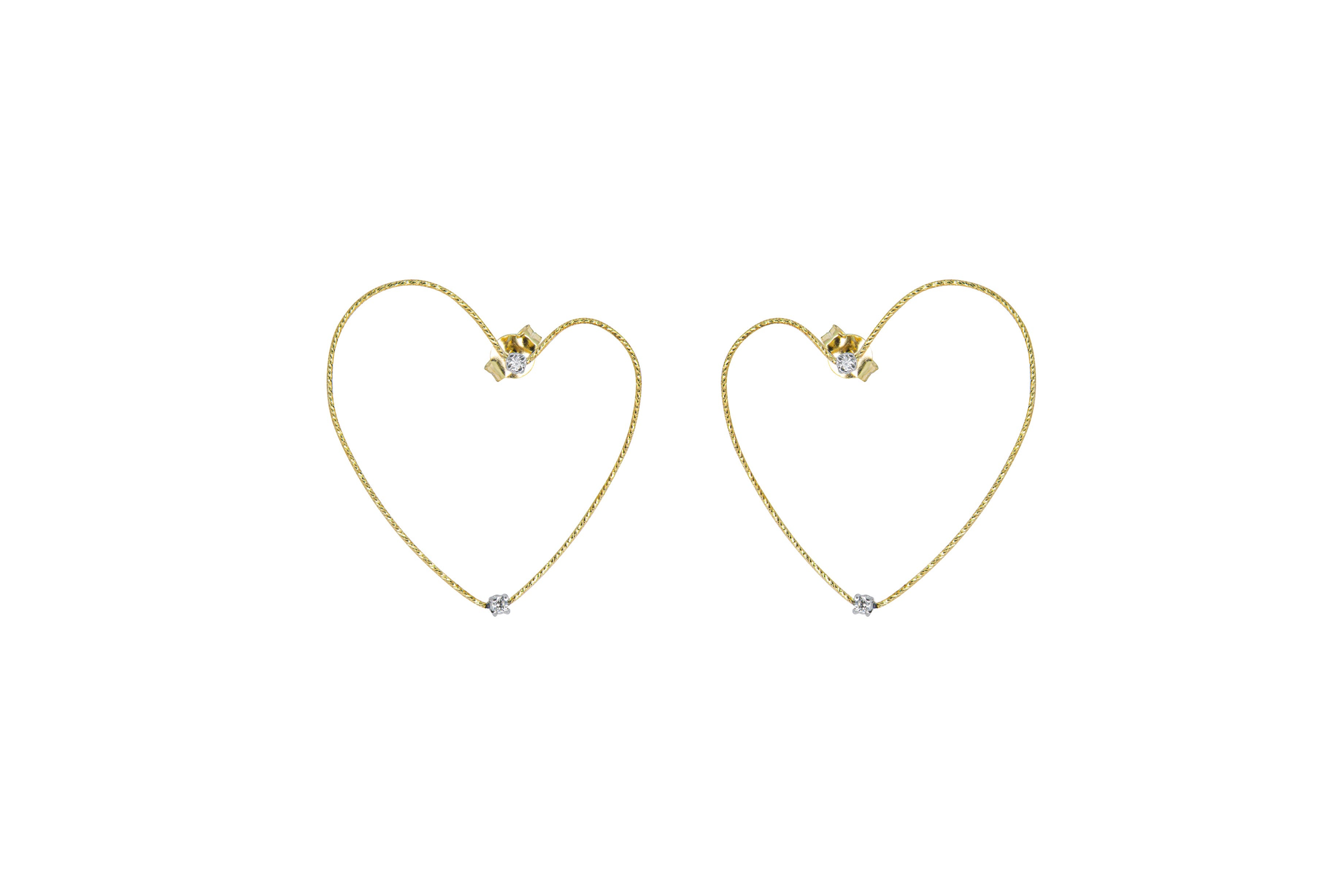 LOVE earrings sparkle accents e butterfly