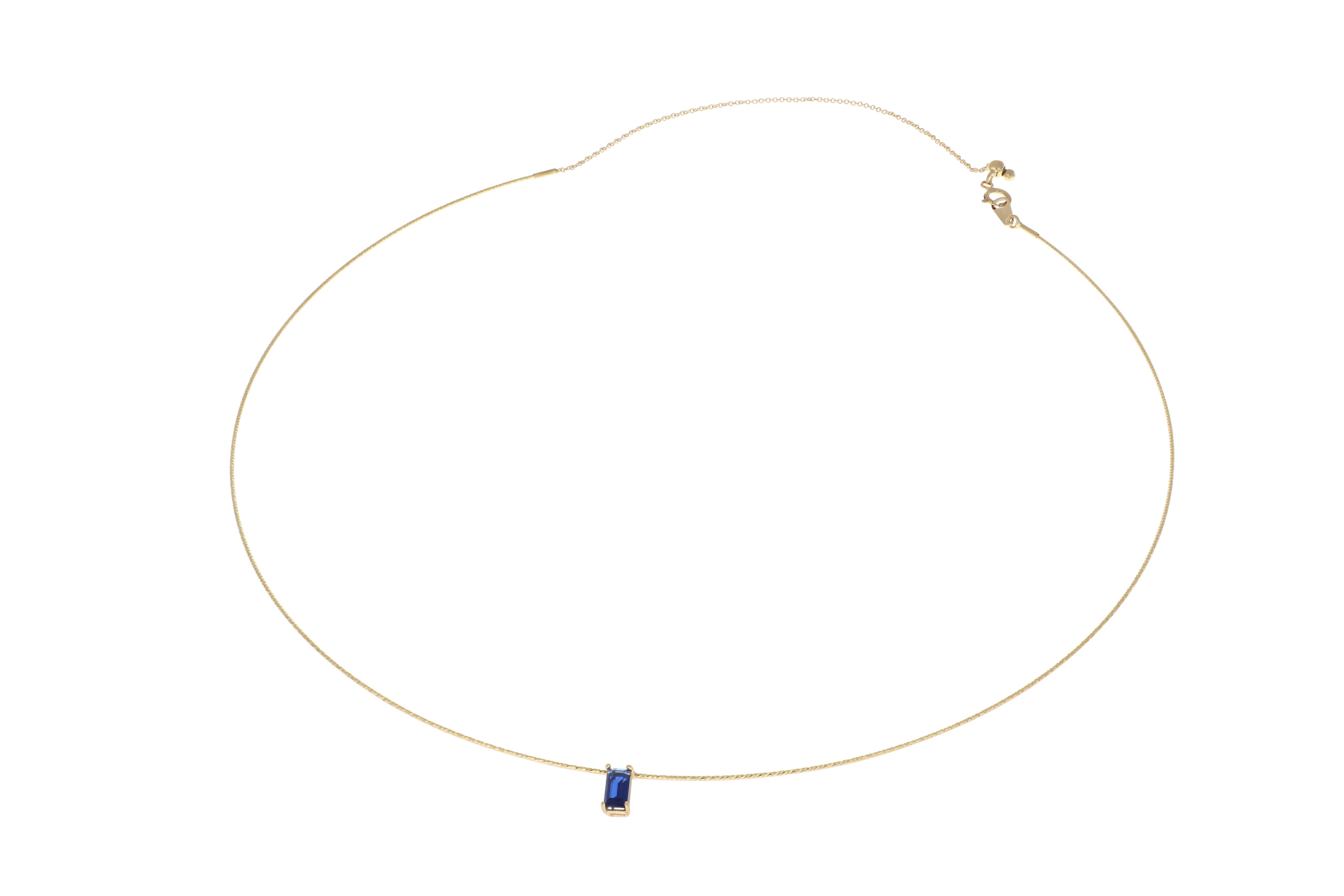 BAGUETTE necklace 1 row